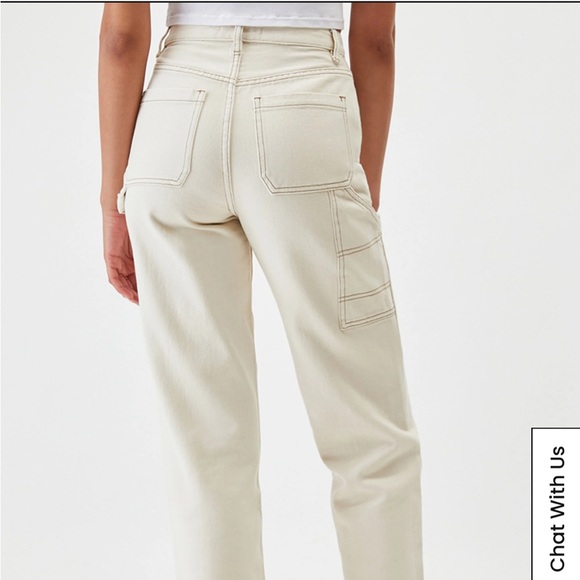 NWT S.O.N.G Carpenter 90s BF Jean in Bone - Picture 3 of 4